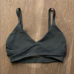 ❌SOLD Green Lean In wrap Bra